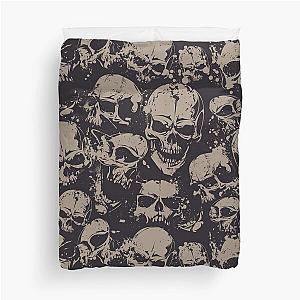 Grunge Skulls Duvet Cover