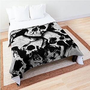 A bunch of skulls by Brian Vegas Comforter