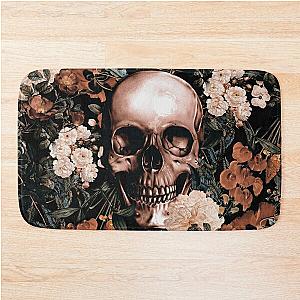 Floral and Skull II Bath Mat