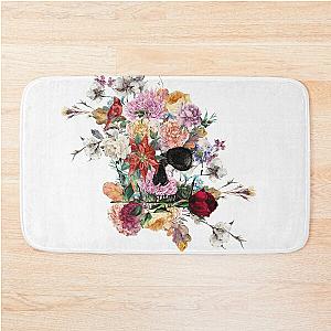 Jacki Easlick Floral Skull  Bath Mat