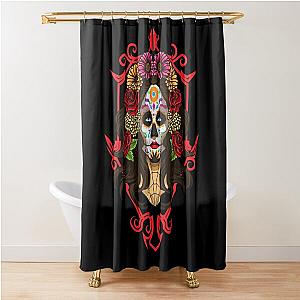 Santa Muerte - La Calavera Catrina - Sugar Skull Shower Curtain