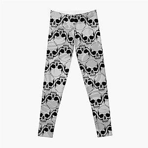 Skull Black and White Pattern Leggings