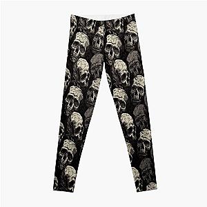 Skull mexico day of the dead dia de los muertos halloween skeleton death gothic scary grunge colorful halloween horror Leggings