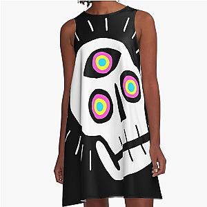 Enlightened Skull A-Line Dress