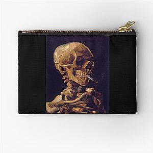 Vincent Van Gogh's 'Skull with a Burning Cigarette'  Zipper Pouch