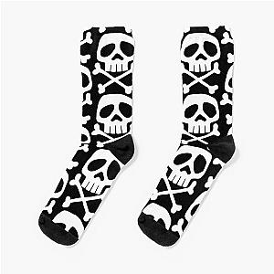 Old School Punk Rock Skull Socks