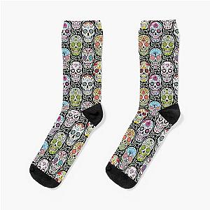 Mexican Skull Pattern Socks