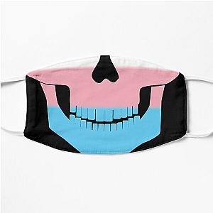 Transgender Pride Colors Skull Gothic Flat Mask