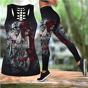 Skull Legging - Death Girl Love Skull tanktop & legging outfit for women ML010601