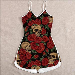 Skull And Rose 3D Romper For Women TN17092003