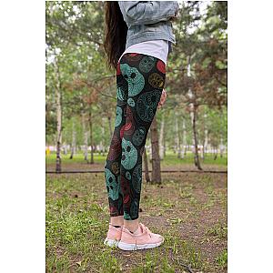 Skull Legging - 3D All Over Print Skull color Legging