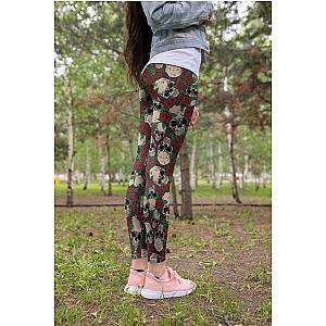 Skull Legging - 3D All Over Print Skull and Rose Legging