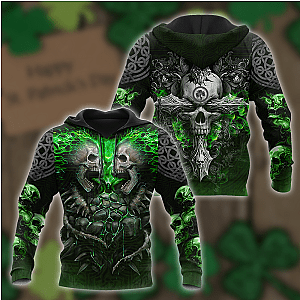 Skull 3D All Over Printed Hoodie For Men and Women VP24022101