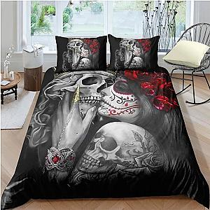 Skull Bedding - Couple Skull Love Gift Bedding Set TA0710201