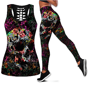 Skull Legging - Love Skull tanktop & legging outfit for women Pi130501