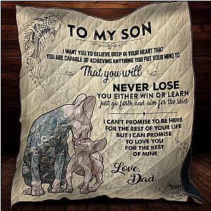 Tatoo Sphynx Dad And Son Couple Quilt NTN05082001S