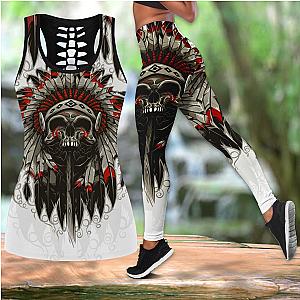 Skull Legging - Skull Native tanktop & legging outfit for women PL05082002