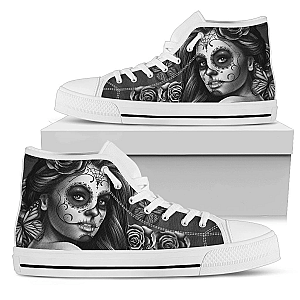 Skull Shoes - Skull high tops calavera gray PL17032001