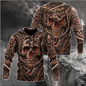 Skull Hoodie - Skull Hoodie - Fantasy Skull Hoodie For Men And Women MEI