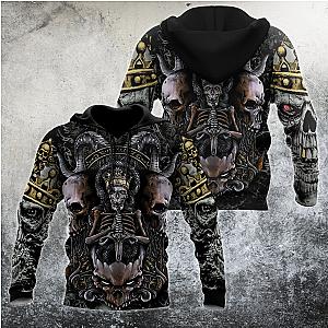 Skull Hoodie - Skull King All Over Printed Hoodie For Men And Women MEI