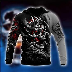 Skull Hoodie - Amazing Skull All Over Printed Hoodie For Men And Women MEI