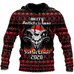 Skull Hoodie - Merry Anti-Christmas Satanic Hoodie For Men And Women HHT12102003