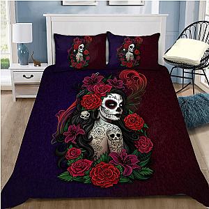 Skull Bedding - Sugar Skull Bedding Set QB06292004