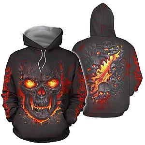 Skull Hoodie - 3D All Over Print Skull Hoodie