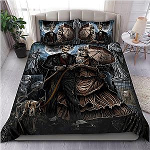 Skull Bedding - Skull Couple Day Of The Dead Bedding Set DQB08102003