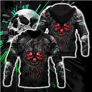 Skull Hoodie - Fantastic Skulls Hoodie For Men And Women MEI