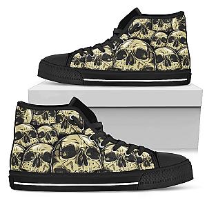 Skull Shoes - Skull high top shoes PL18032006