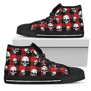 Skull Shoes - Caro skull high top shoes PL18032016