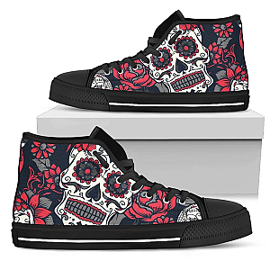 Skull Shoes - Skull high top shoes  PL18032004