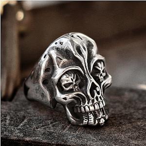 Unique Stainless Steel Gothic Skull Ring