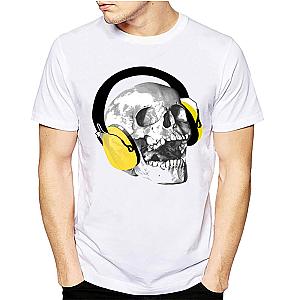 Men's  Hip Hop Music Skull Fashion T-Shirt