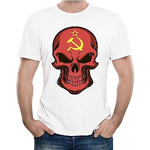 Newest Fashion Printed Soviet Skull Fashion T Shirt