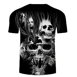 Devil Skull 3D Print T-shirt For Summer