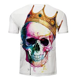 Skull Crown Art Style Fashion T-shirt