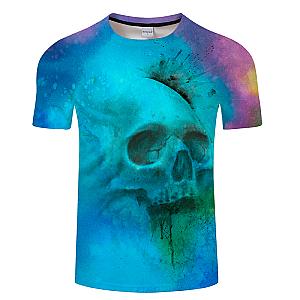 Skull Art Galaxy Theme Fashion T-shirt