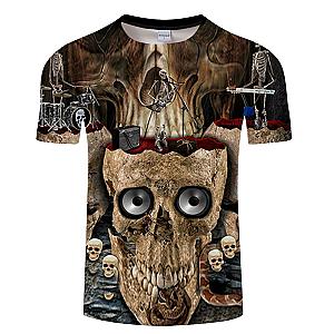 Skull Rock Band Fashion T-shirt