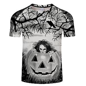 Women Skull Hallowen Style T-shirt