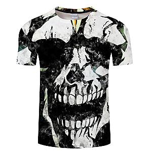 Cool Skull Black And Whte Fashion T-shirt