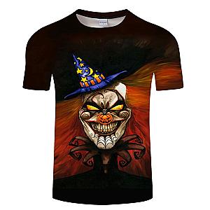 Skull Clown Halloween Fashion T-shirt