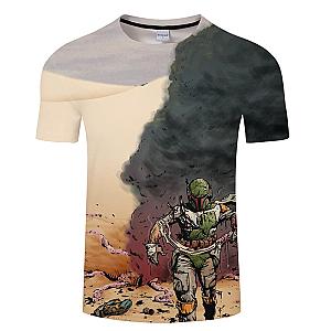 Skull Boba Fett Fashion T-shirt