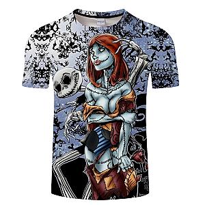 Skull With Women Fashion T-shirt