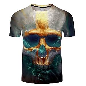 Golden Skull Amazing Theme T-shirt