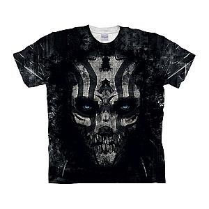 Scary Skull Black Theme T-shirt