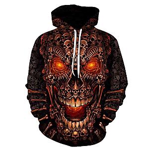 Skull Hoodie - CoolSkull Autumn Winter Coat Hoodie