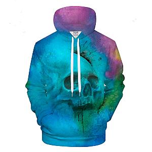 Skull Hoodie - Art 3D Print Hoodie Skull Galaxy Theme