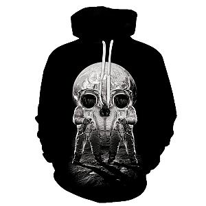 Skull Hoodie - Unique Skull Astronaut Fashion Hoodie